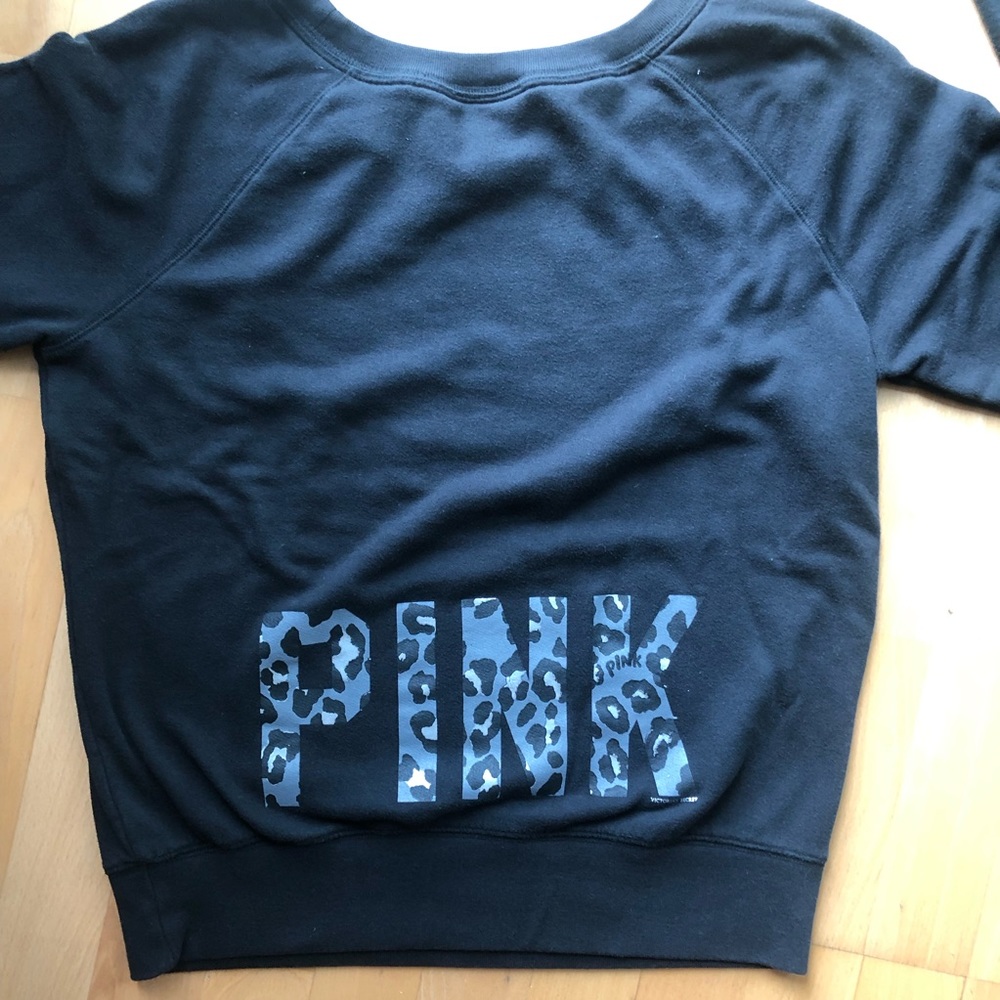 Victoria’s Secret Pink, Black Sweatshirt L no hood